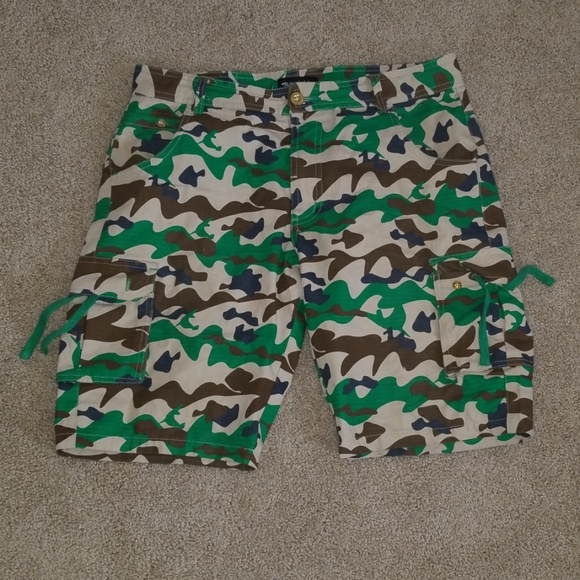 Pink Dolphin Other - Pink Dolphin Camo Cargo Shorts